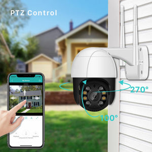 1080P PTZ Wifi IP Camera Outdoor 4X Digital Zoom AI Human Detect Wireless Camera H.265 P2P ONVIF Audio 2MP Security CCTV Camera