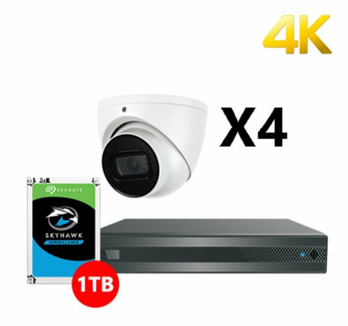 Dahua 4K 4 CH DVR  1TB