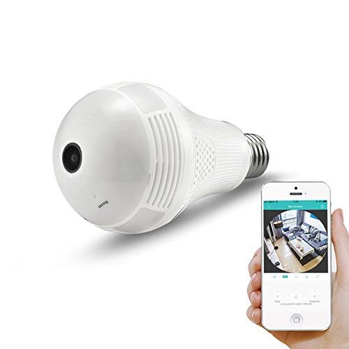 360° Panoramic View WiFi IP Bulb Cam