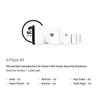 Scout Alarm Smart DIY Wireless Home Security System | 9 Piece Kit - Perfect for Homes & Apartments Above 2000 Sq Ft | Works with Alexa | 24/7 Professional Monitoring | No Contract