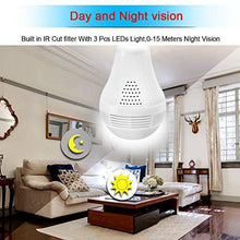 360° Panoramic View WiFi IP Bulb Cam