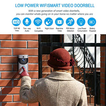 Wireless Smart Doorbell,EwiseeLive WiFi Video Doorbell,720P HD Security Camera