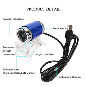 HD Webcam - USB 2.0 Digital Video Webcamera for Computer PC Laptop