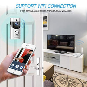 Wireless Smart Doorbell,EwiseeLive WiFi Video Doorbell,720P HD Security Camera