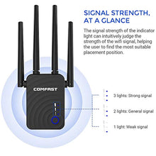 1200 Mbps WiFi Range Extender 2.4 GHz and 5.8 GHz