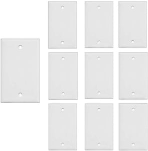 (UL Listed) VCE 2 Port Wall Plate Standard Size Decorator Wallplates Keystone Jack Modular Inserts - White 10-Pack