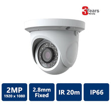 EYEONET 2 MP 4-In-1 HD IR Water-proof Eyeball, 2.8mm Fixed Lens, white