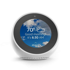 Echo Spot - Smart Alarm Clock with Alexa - Black