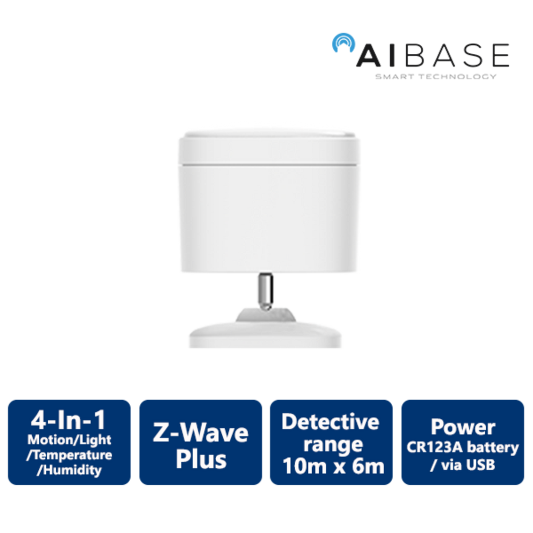 AIBASE SMART HOME 4-IN-1 MOTION SENSOR(HA-ZW-5SABC)