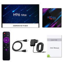 Latest technology H96 max RK3318 4k HDR ram 4gb ddr3 internet android 9.0 tv set top box