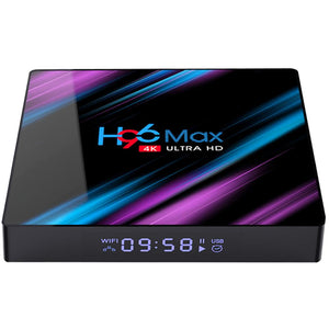 Latest technology H96 max RK3318 4k HDR ram 4gb ddr3 internet android 9.0 tv set top box