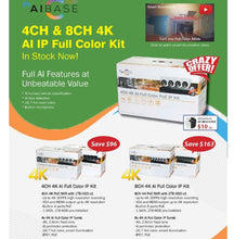 4CH  24/7 COLOR 1 TB IP NVR AI base system. Installation  acailable