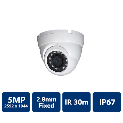 5MP 4-In-1 IR Eyeball, 2.8mm Fixed