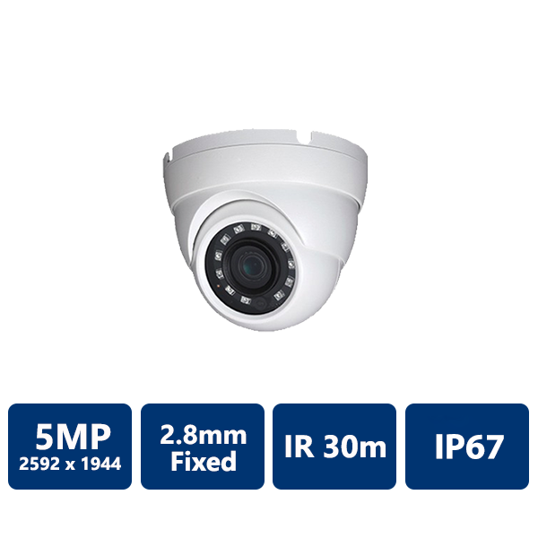 5MP 4-In-1 IR Eyeball, 2.8mm Fixed